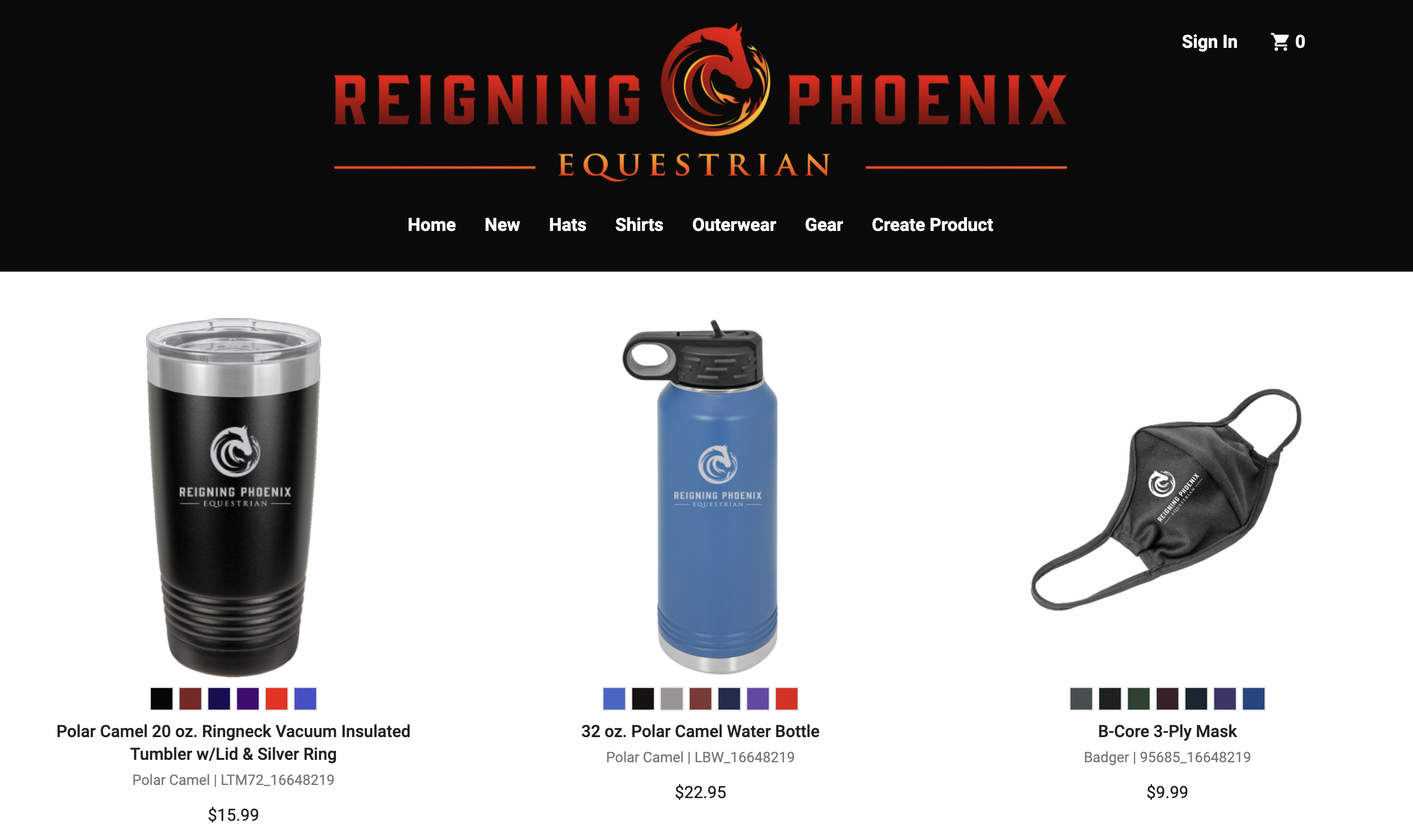 Reigning Phoenix Equestrian Online Store