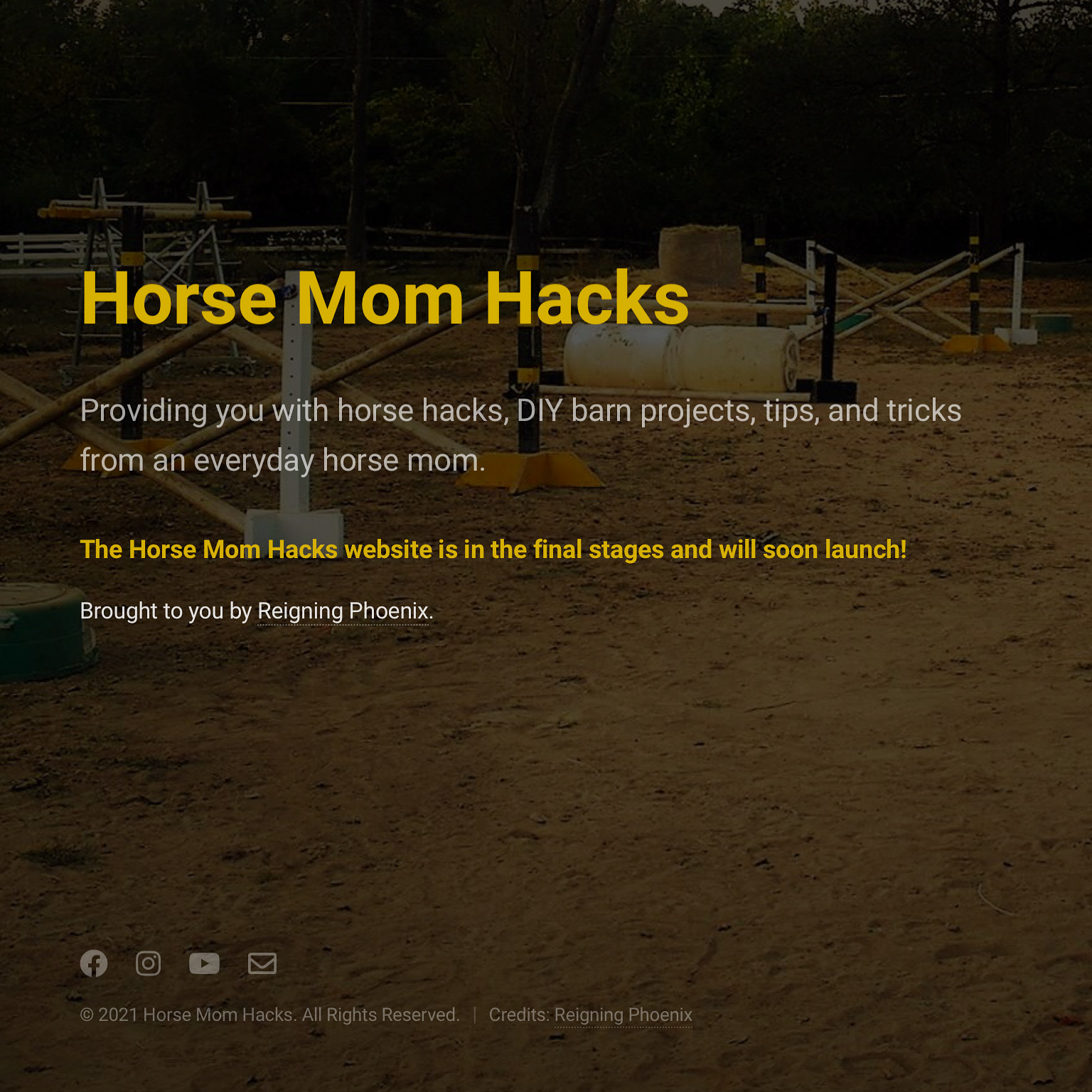 Horse Mom Hacks Launch Site Preview