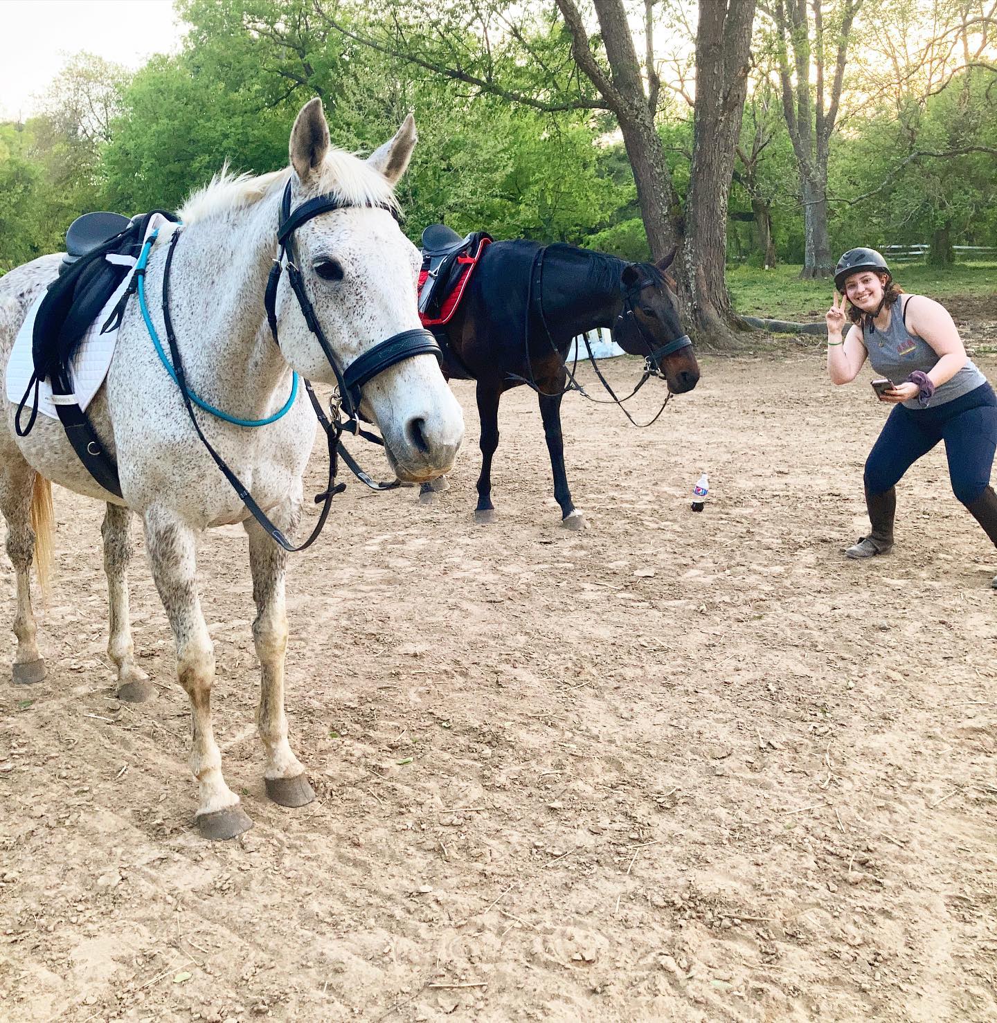 Darby and the thoroughbreds